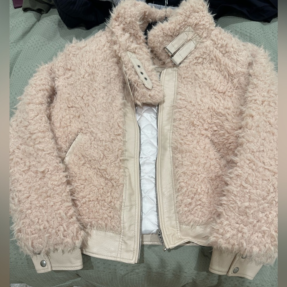 Leather trimmed, Sherpa bomber